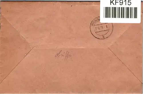 Deutsches Reich 682 u.a. auf Brief als Mischfrankatur #KF915