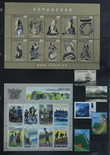 Dänemark Färöer Jahrgang 2007 mit 286-625 postfrisch #KG525