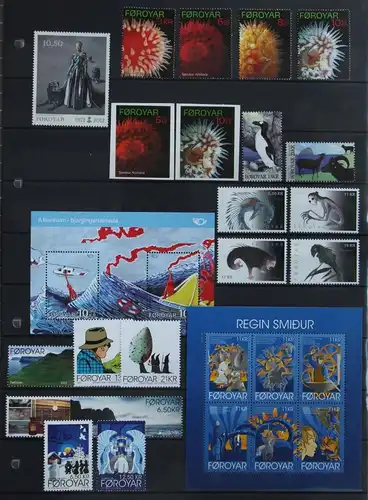 Dänemark Färöer Jahrgang 2012 mit 738-765 postfrisch #KG530