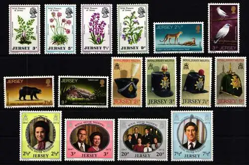 Großbritannien Jersey Jahrgang 1972 mit 61-76 postfrisch #KG550