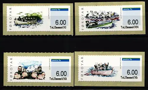 Dänemark Färöer Automatenmarken 9-12 postfrisch #KG508