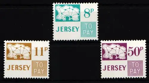 Großbritannien Jersey Portomarken 18-20 postfrisch #KG571