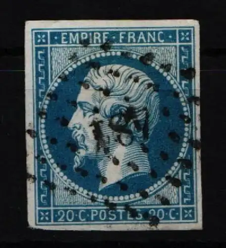 Frankreich 13 gestempelt sauberer Nummerstempelabschlag #KH103