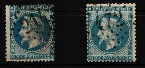 Frankreich 28 Typ I und II gestempelt sauber gezähnt #KH143