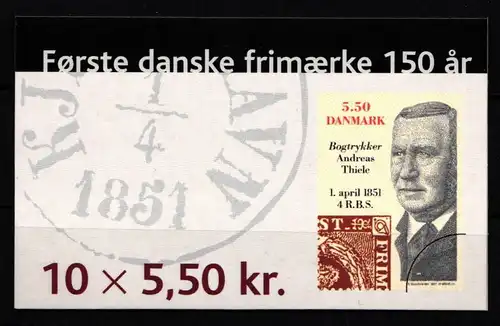 Dänemark 1274 postfrisch Markenheftchen #KH493