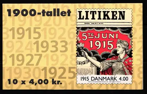 Dänemark 1248 postfrisch Markenheftchen #KH499