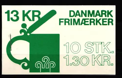 Dänemark 708 postfrisch Markenheftchen #KH589