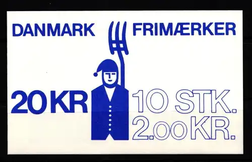 Dänemark 749 postfrisch Markenheftchen #KH584