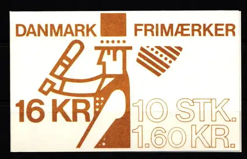 Dänemark 730 postfrisch Markenheftchen #KH587