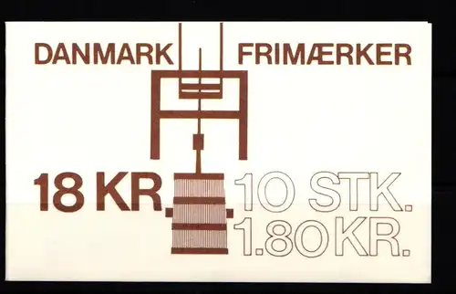 Dänemark 757 postfrisch Markenheftchen #KH583