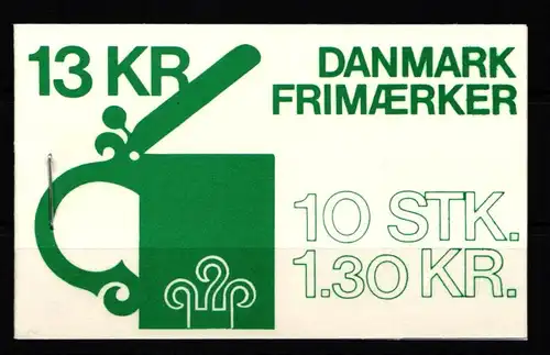 Dänemark 708 postfrisch Markenheftchen #KH588