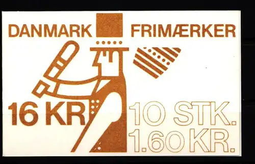 Dänemark 730 postfrisch Markenheftchen #KH586