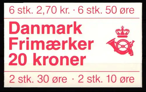 Dänemark MH 33 postfrisch Markenheftchen #KH656