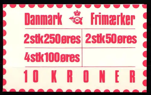Dänemark MH 30 postfrisch Markenheftchen #KH661