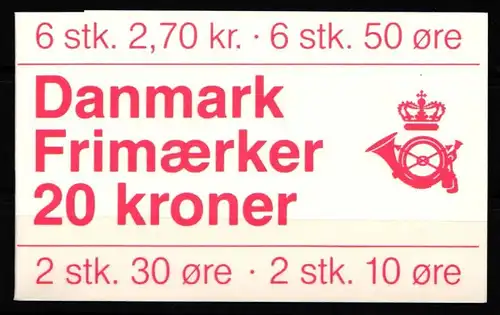 Dänemark MH 33 postfrisch Markenheftchen #KH655