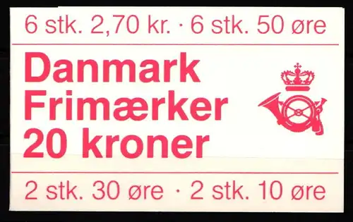 Dänemark MH 33 postfrisch Markenheftchen #KH658