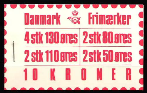 Dänemark MH 27 postfrisch Markenheftchen #KH669
