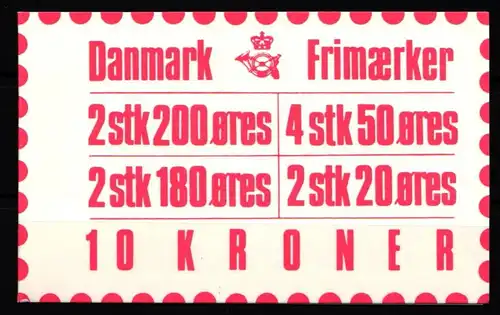 Dänemark MH 29 postfrisch Markenheftchen #KH666