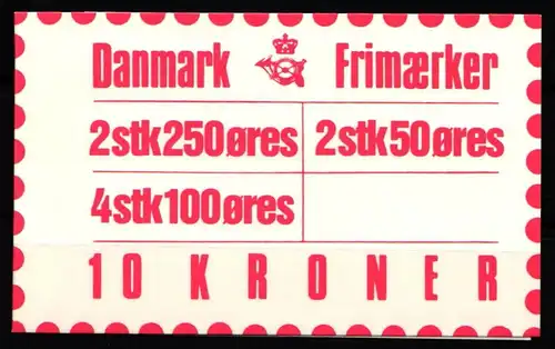 Dänemark MH 30 postfrisch Markenheftchen #KH662