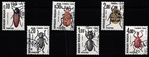 Frankreich Portomarken 106-111 gestempelt #KI203