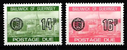 Großbritannien Guernsey Portomarken 28-29 postfrisch #KI005