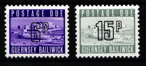 Großbritannien Guernsey Portomarken 16-17 postfrisch #KI007