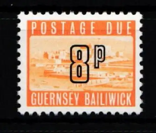 Großbritannien Guernsey Portomarken 15 postfrisch #KI008
