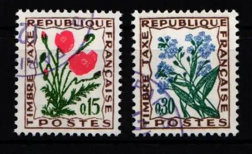 Frankreich Portomarken 98-99 gestempelt #KI043