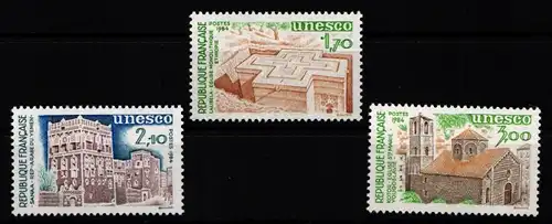 Frankreich Dienstmarken Unesco 31-33 postfrisch #KI119
