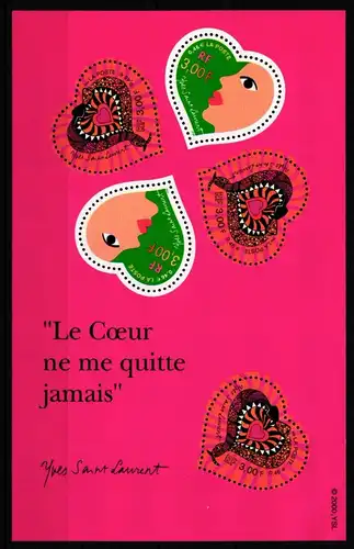 Frankreich 3436-3437 postfrisch als Kleinbogen #KI174