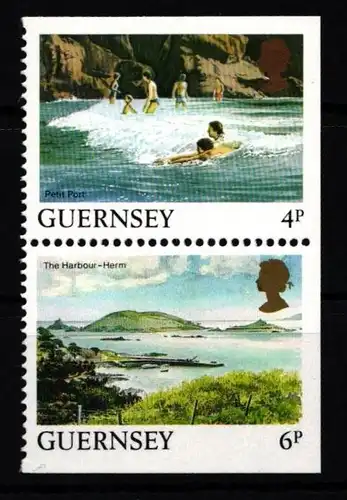 Guernsey 289/294 postfrisch Paar teilgezähnt #KH857