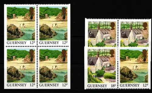 Guernsey 413 Dl/Dr/Eru/Eul, 448 Dl/Dr postfrisch Paare #KH856