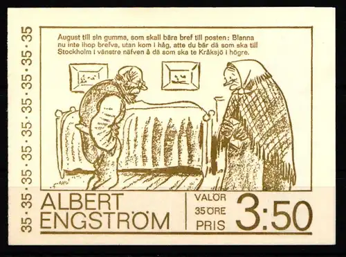 Schweden 636 postfrisch als Markenheftchen #KG934