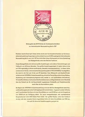 Berlin 161 ETB gestempelt Erstagsblatt 22 #KI326