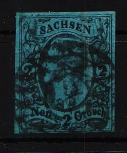 Sachsen 10 gestempelt #KI375