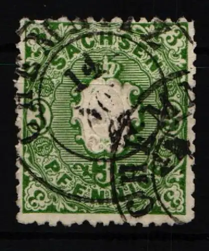 Sachsen 14 gestempelt #KI390