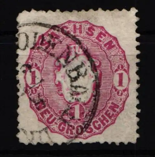 Sachsen 16 gestempelt leichte Mängel #KI366