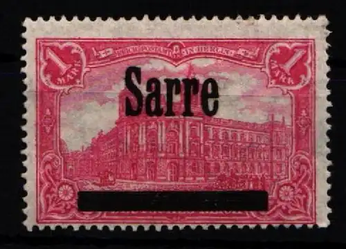 Saargebiet 17 postfrisch signiert Dr. Dub #KI518