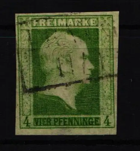 Preußen 5 gestempelt sauber geschnitten #KI700