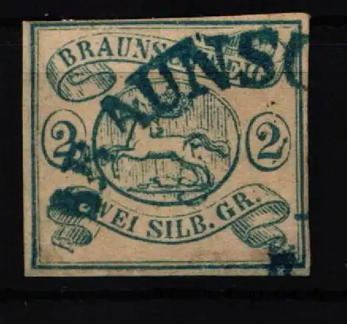 Braunschweig 2 gestempelt sauber geschnitten #KI693