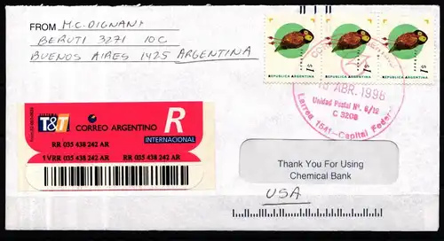 Argentinien 2266 gestempelt auf Brief #KJ918
