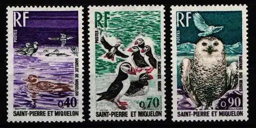 St. Pierre et Miquelon 486-488 postfrisch Eulen #KJ958