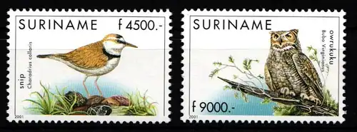 Surinam 1782-1783 postfrisch Eulen #KJ972