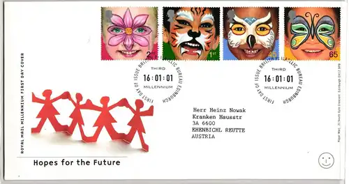 Großbritannien 1905-1908 gestempelt als FDC, Eulen #KJ987