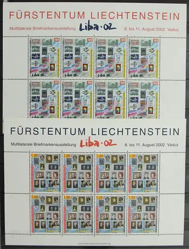 Liechtenstein 1297-1298 postfrisch als Kleinbögen #HR621