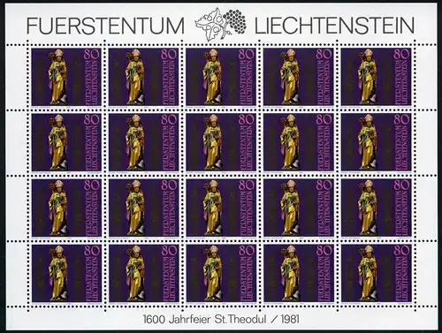 Liechtenstein Kleinbogen 775 postfrisch #JD375