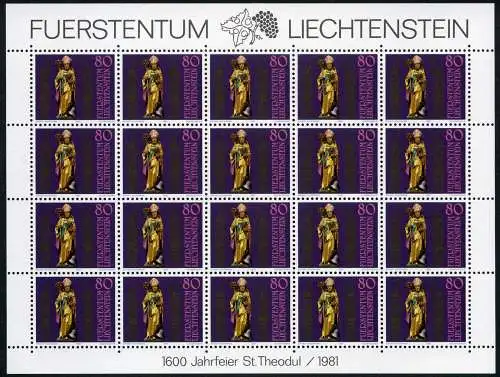 Liechtenstein Kleinbogen 775 postfrisch #JD375