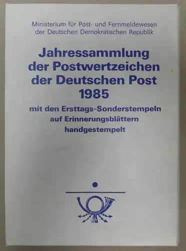 Ersttagsblatt-Jahressammlungen der DDR Band 1-6 gestempelt #KG635