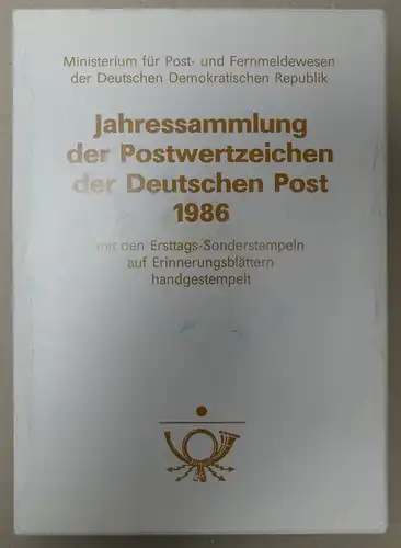 Ersttagsblatt-Jahressammlungen der DDR Band 1-6 gestempelt #KG635