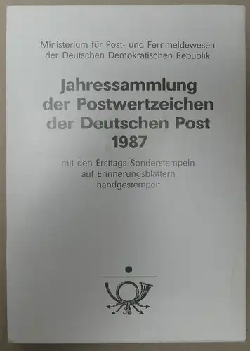 Ersttagsblatt-Jahressammlungen der DDR Band 1-6 gestempelt #KG635